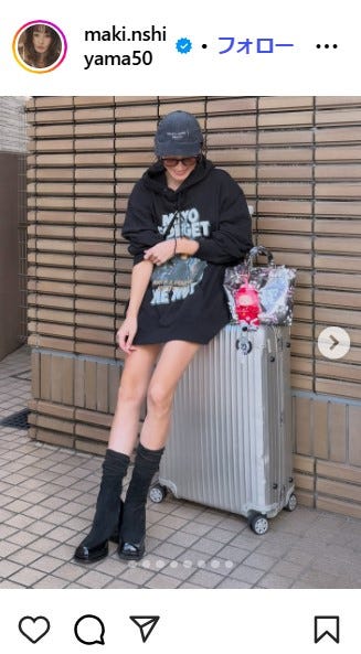 西山茉希Instagram