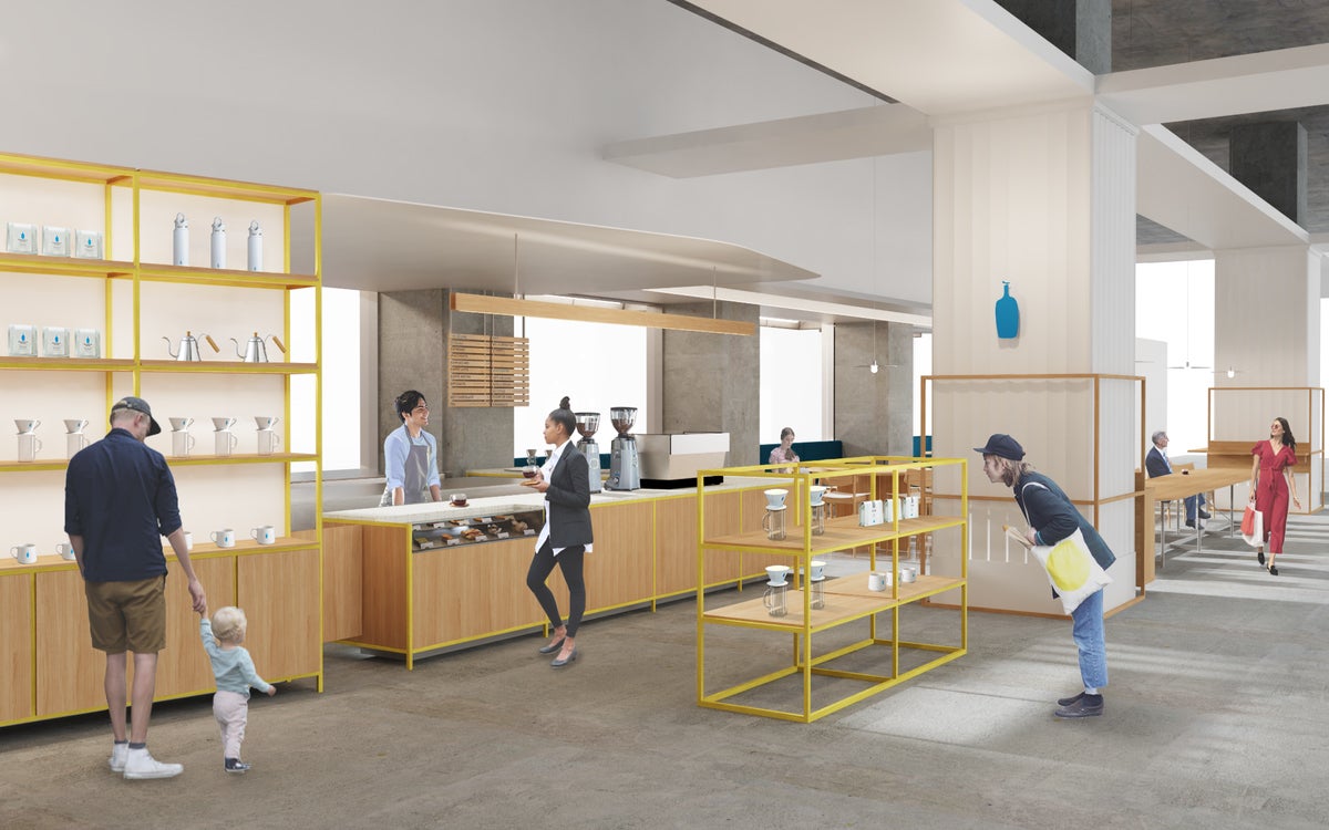 ブルーボトルコーヒー 神戸阪急カフェ／画像提供：ブルーボトルコーヒージャパン