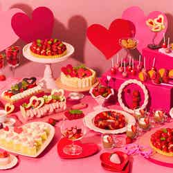 ストロベリーアフタヌーンスイーツビュッフェ~きゅん。いちご狩り~/提供画像