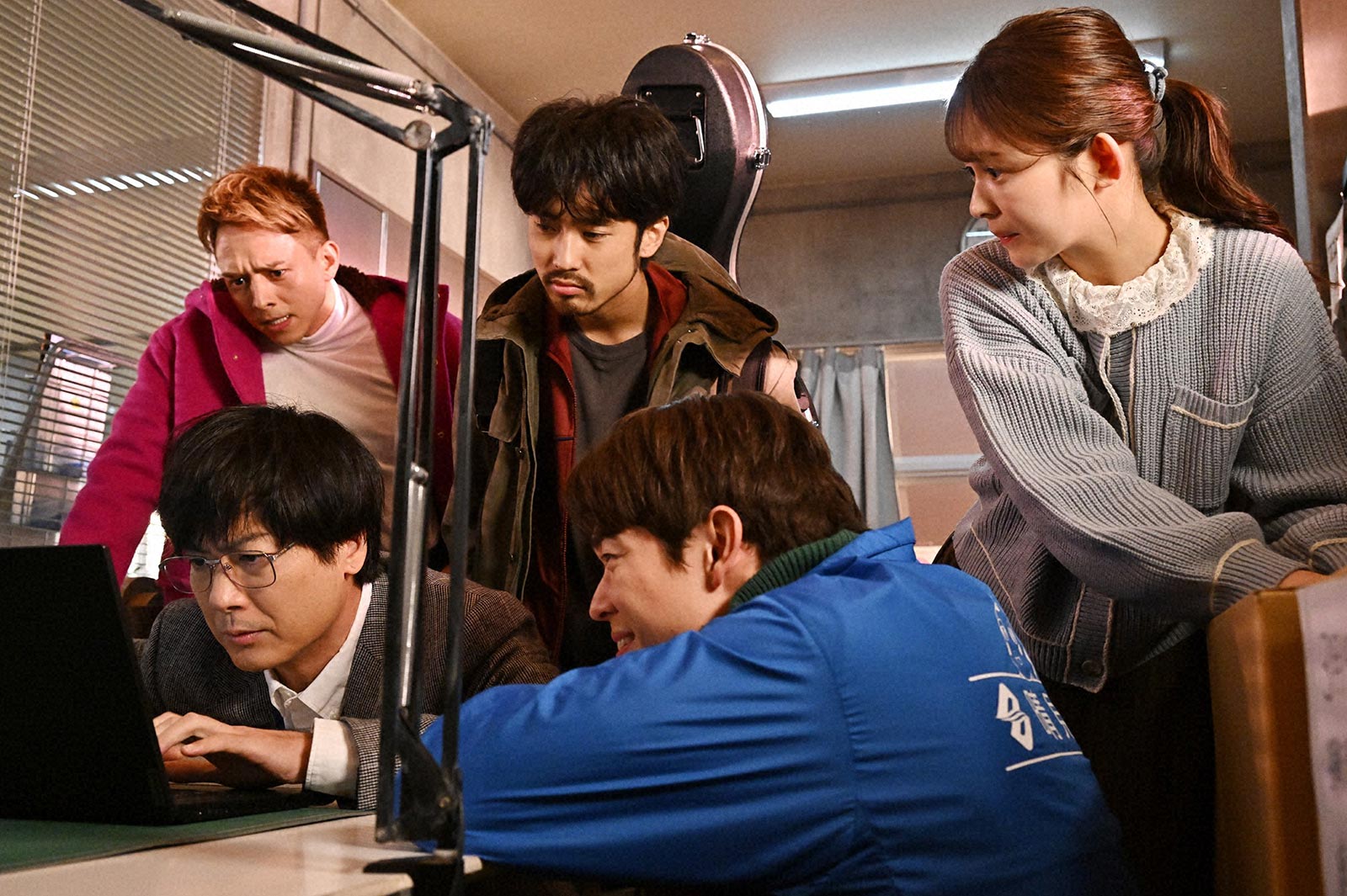 玉山鉄二、満島真之介、佐藤緋美、宮沢氷魚、久間田琳加「さよならマエストロ～父と私のアパッシオナート～」第6話より（C）TBS