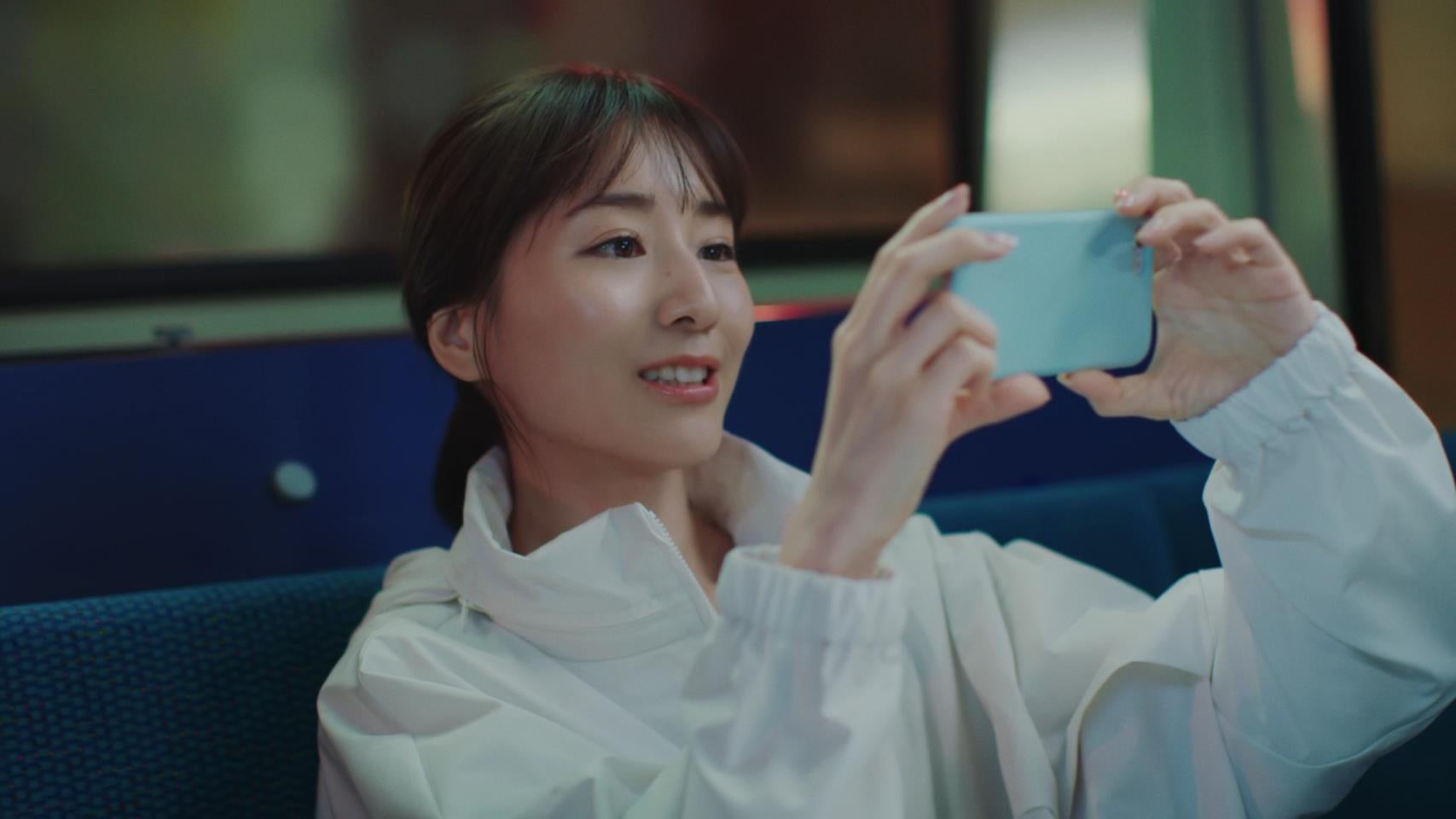 田中みな実「新しい生き方に、のりかえよう。トライアル」篇（提供写真）