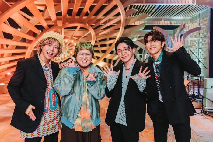 藤澤涼架、こっちのけんと、大森元貴、若井滉斗(C)TBS/撮影:もろんのん