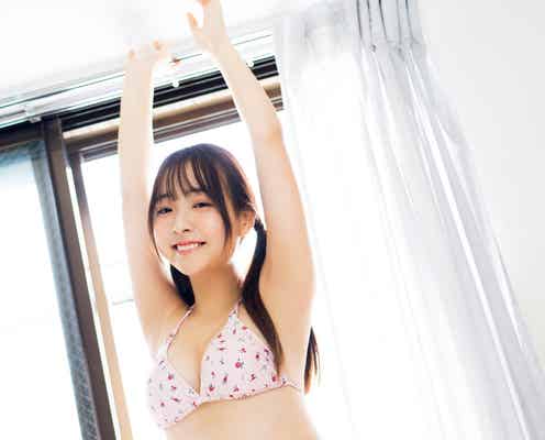 「ミスマガジン2021」天野きき、水着姿の色白スレンダーボディが眩しい
