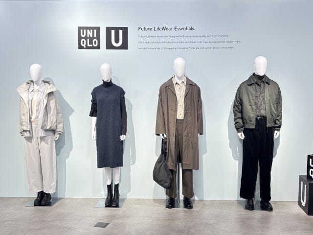 ユニクロ展示会　2025年　秋冬　ユニクロユー