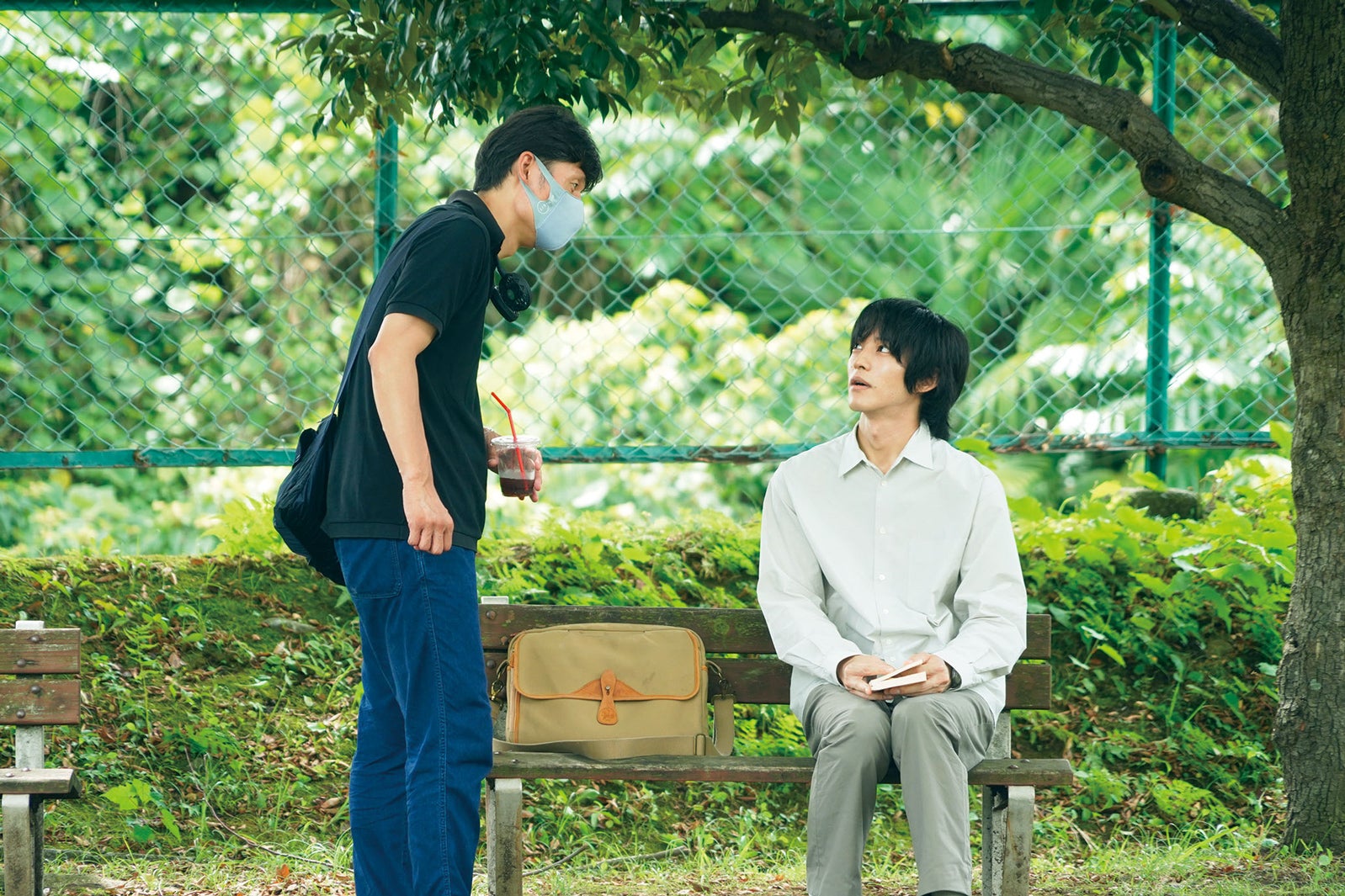 李相日、松坂桃李「流浪の月」メイキング写真（C）2022「流浪の月」製作委員会