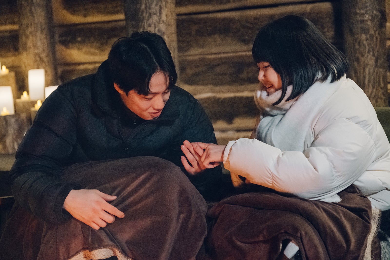 夏生大湖、ちせ「花束とオオカミちゃんには騙されない」第1話（C）AbemaTV, Inc.