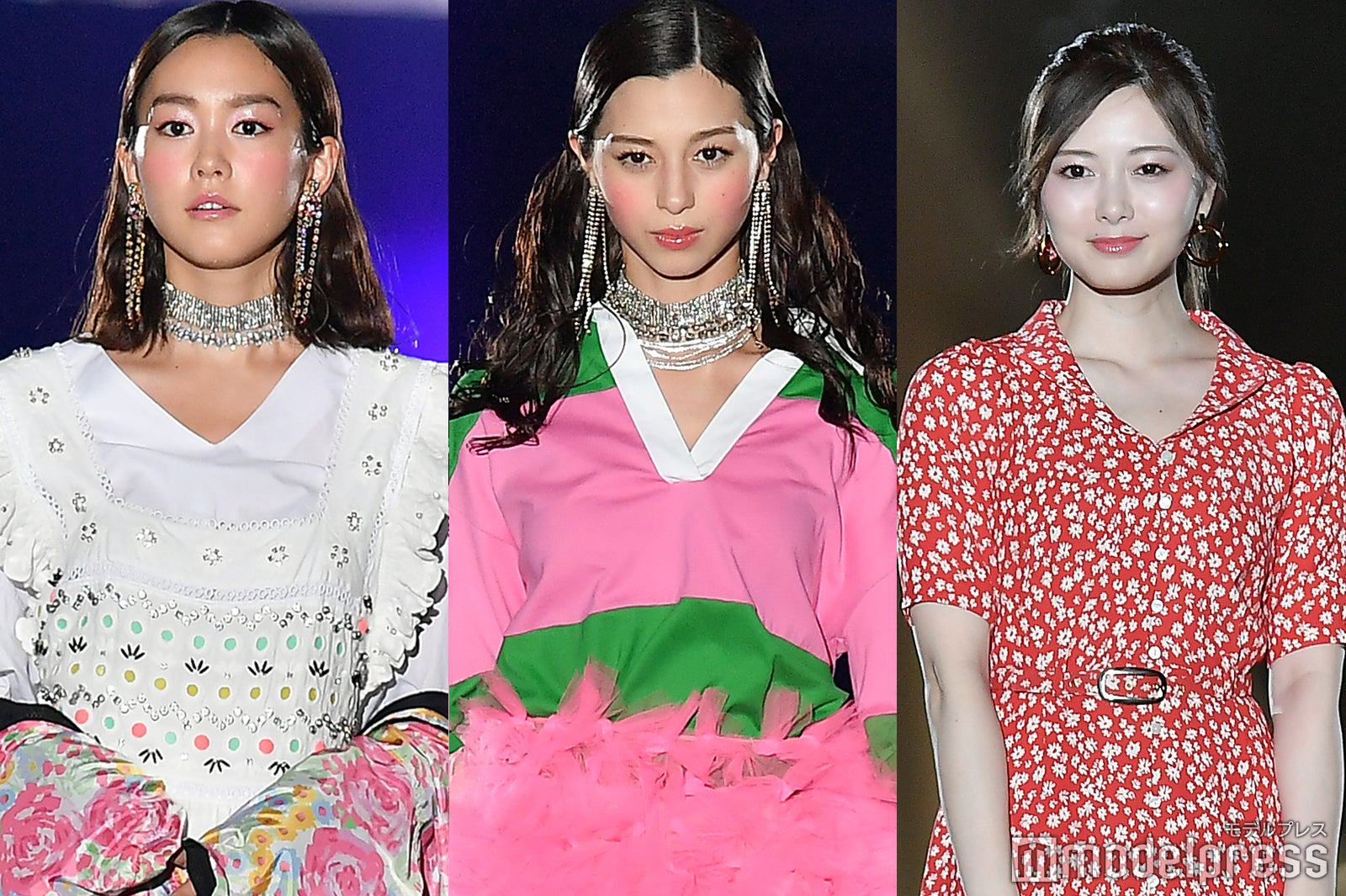 桐谷美玲、中条あやみ、白石麻衣（C）モデルプレス