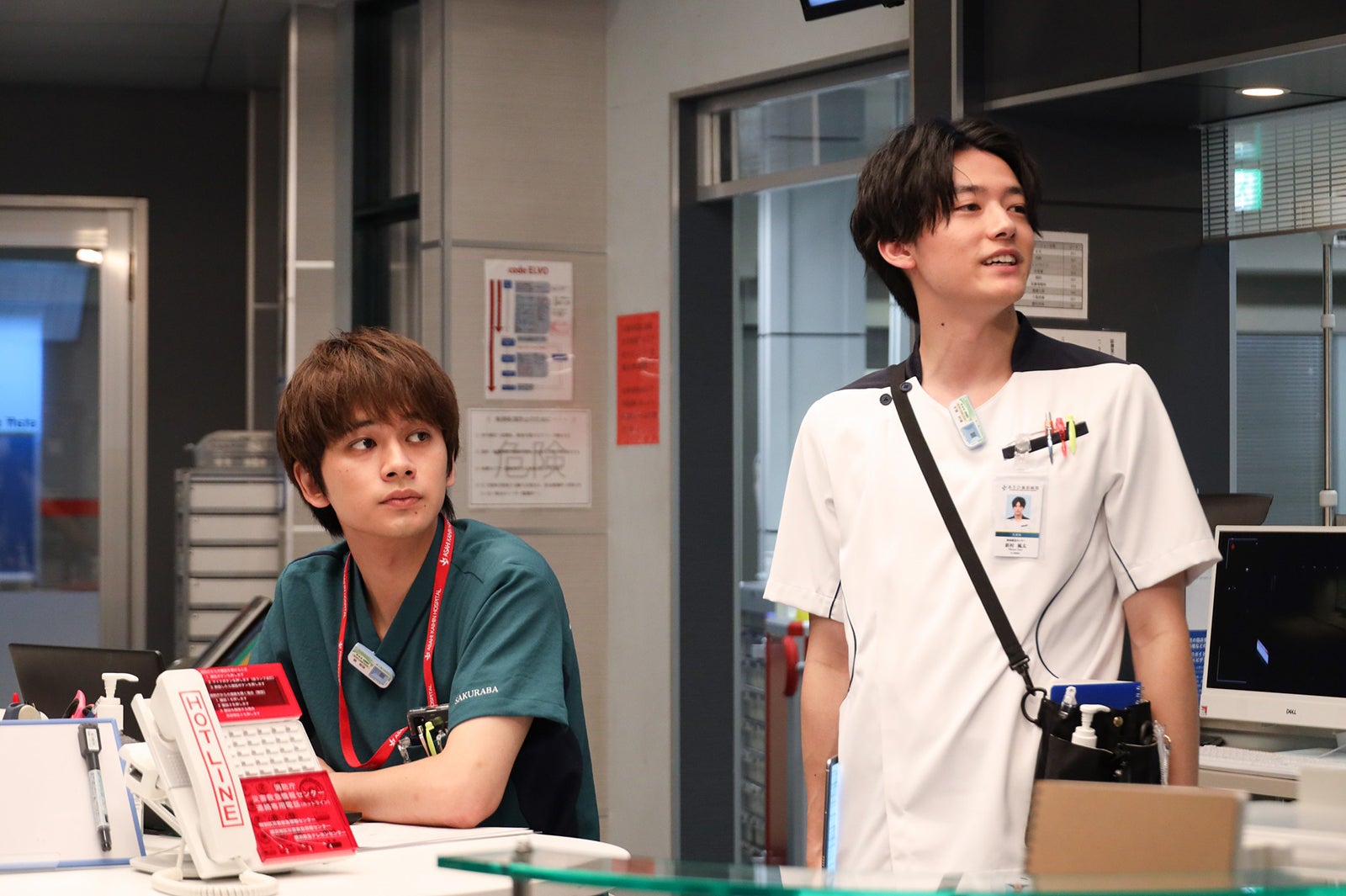 北村匠海、櫻井海音「ナイト・ドクター」第7話より（C）フジテレビ