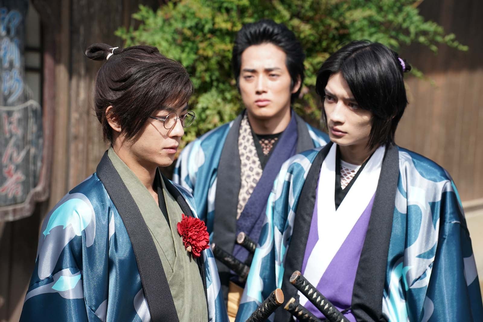 （左から）永田崇人、羽谷翔太、杢代和人「君とゆきて咲く～新選組青春録～」第10話より（C）テレビ朝日
