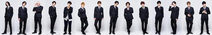 (左から)兒玉太智、遠藤史也、関口メンディー、町田啓太、清原翔、佐野玲於、片寄涼太、鈴木伸之、川村壱馬、吉野北人、飯島寛騎、塩野瑛久、藤原樹、長谷川慎(C)「PRINCE OF LEGEND」製作委員会