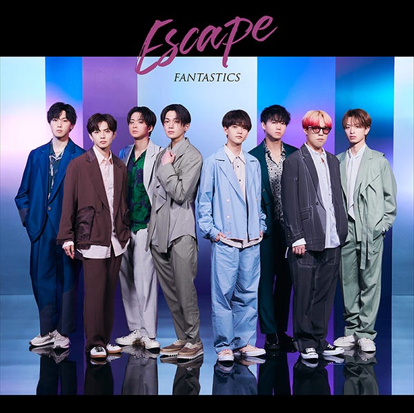FANTASTICS from EXILE TRIBE[「Escape」MUSIC VIDEO盤/(左から)堀夏喜、佐藤大樹、澤本夏輝、八木勇征、中島颯太、瀬口黎弥、世界、木村慧人(提供写真)