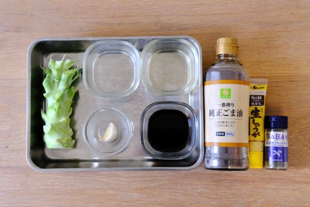 ベッキー ブロッコリーの茎で作る中華風おつまみ