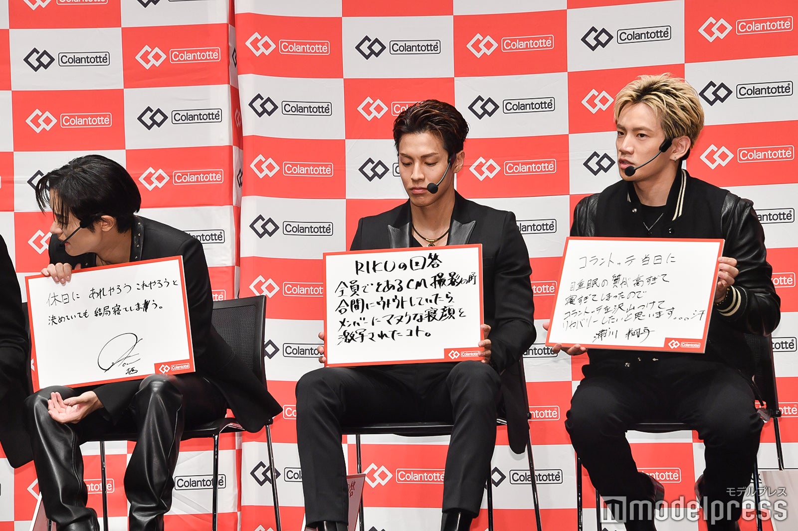 “リカバリーしたい失敗体験"を明かした川村壱馬、RIKU、浦川翔平（C）モデルプレス