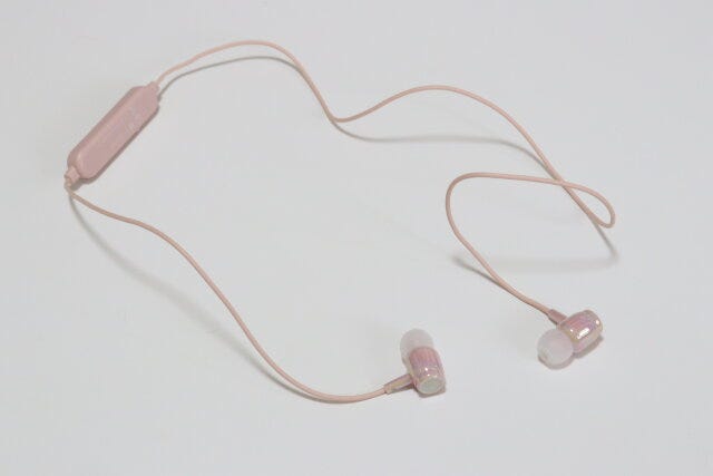 オーロラカラーワイヤレスイヤホン（BT007、ルミナスピンク）