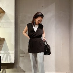 オフィススタイルも大人かわいく カチューシャ パンツコーデ モデルプレス