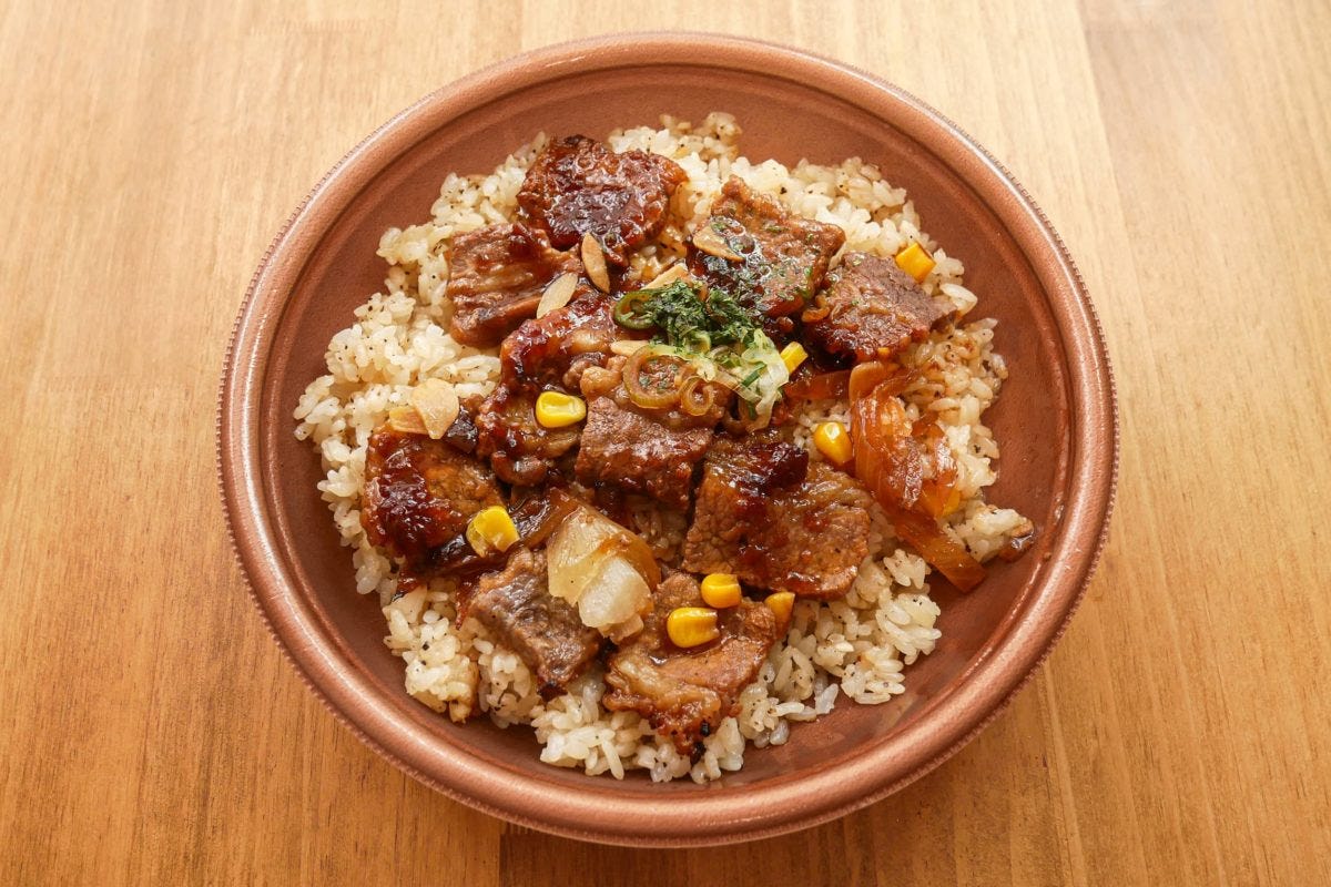 牛焼肉ペッパーガーリックライス