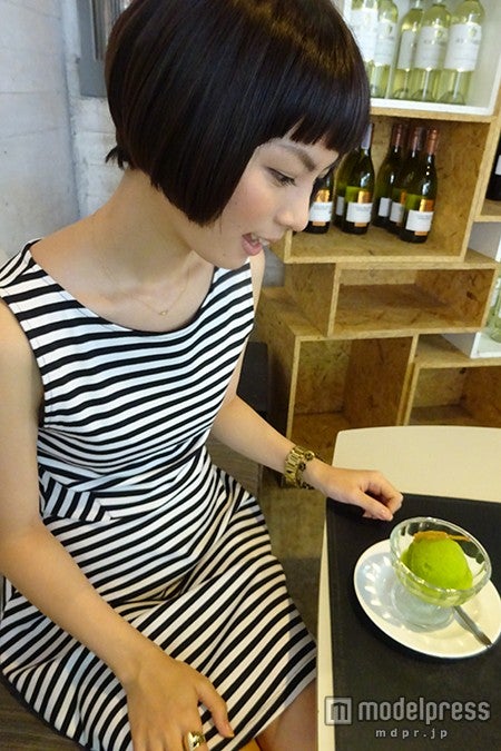 さっぱりした甘さの「Star Fruit and Honey Sorbet」90バーツ（約270円）