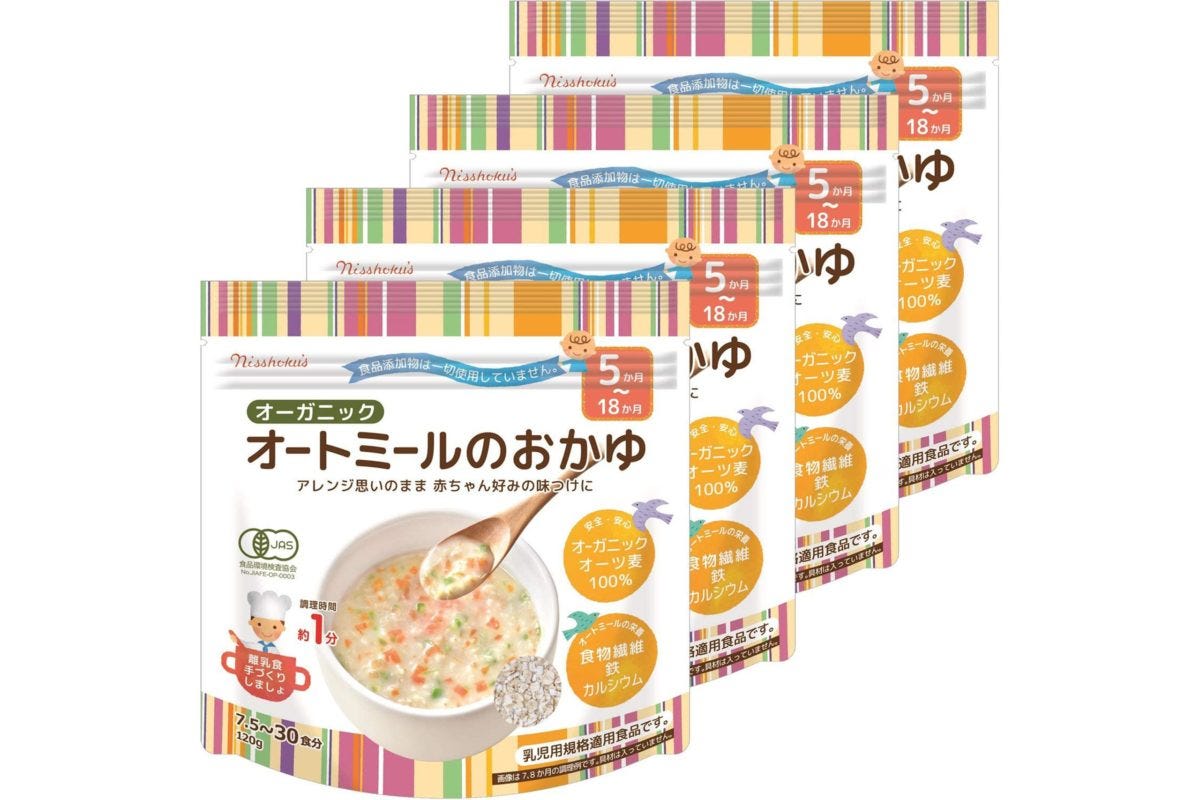 日食オーガニックオートミールのおかゆ