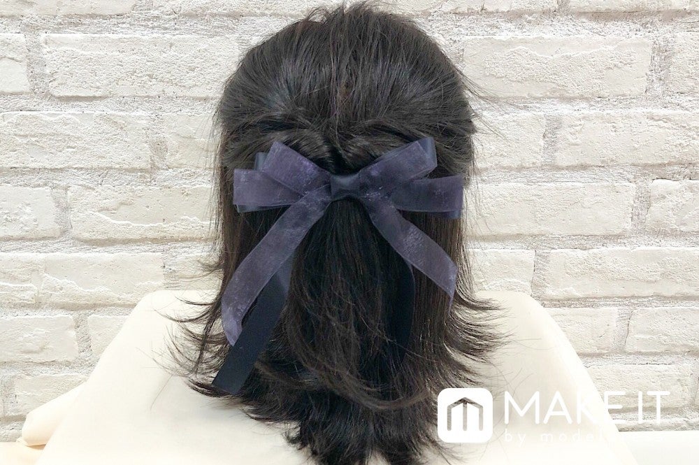 ボブヘアアレンジ3〈ハーフアップ〉 (C)メイクイット