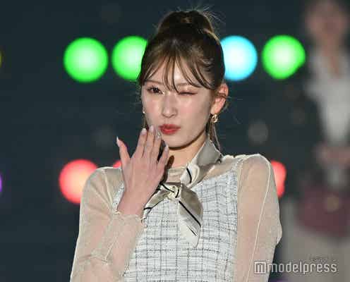 吉田朱里、タイトスカートで美ボディライン引き立つ【関西コレクション 2024 S/S】
