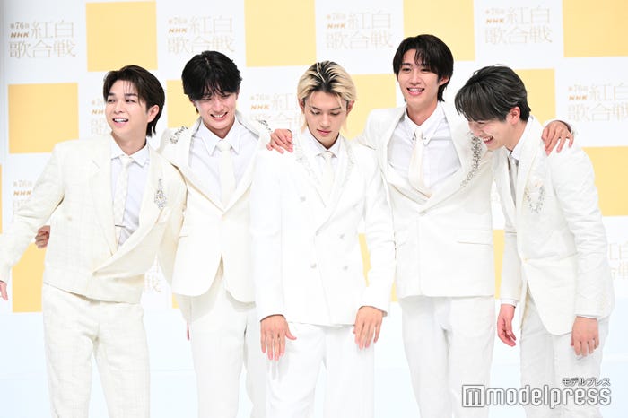 M!LK/塩崎太智、山中柔太朗、佐野勇斗、曽野舜太、吉田仁人(C)モデルプレス