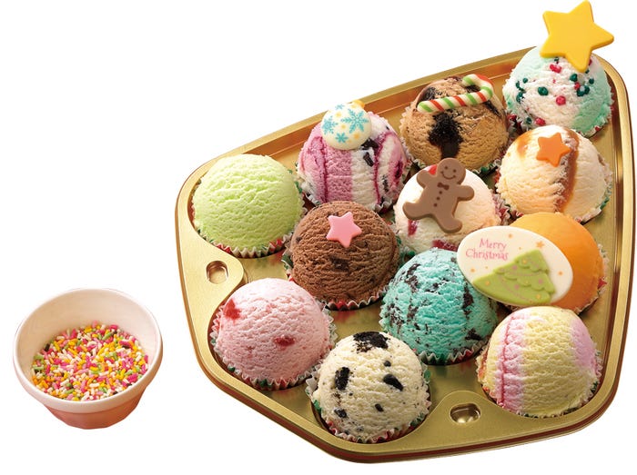 クリスマスツリー バラエティパック/画像提供:B-R サーティワン アイスクリーム