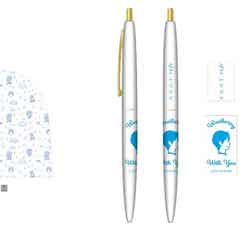 （左から）てるてる凪のメモ帳　800円、BICボールペン（全2種）　各500円／（C）2019「天気の子」製作委員会