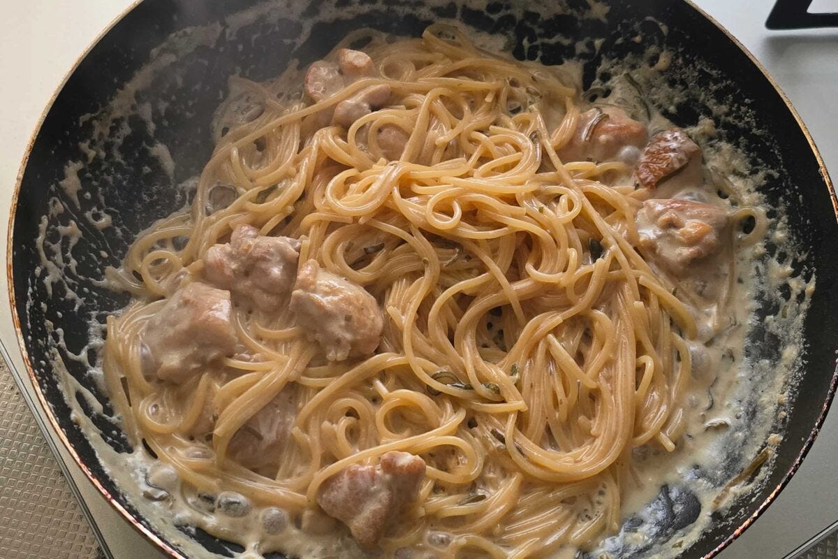 濃厚和風クリームパスタ