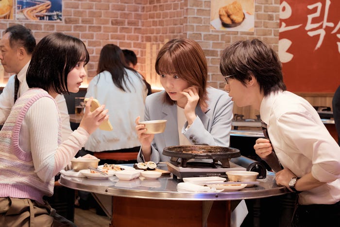 齊藤なぎさ、久間田琳加、七五三掛龍也「私たちが恋する理由」第6話(C)テレビ朝日