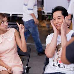 ローラ、山下真司/ソニー・ブルーレイ新CM「ローラにジャンプ」篇メイキングショット