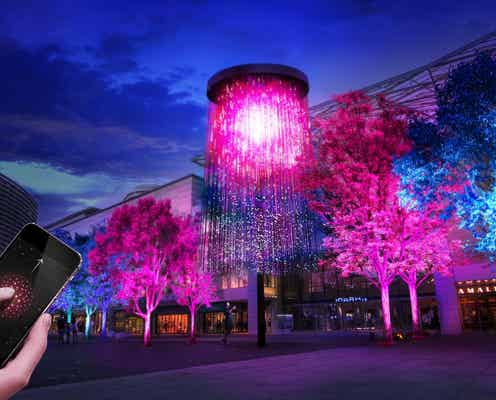 横浜が光のツリー&クリスタル花火輝くアート空間に