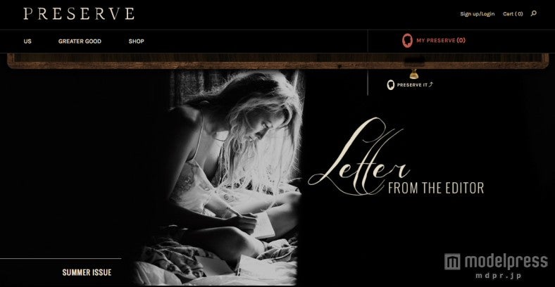 「Preserve」ホームページ