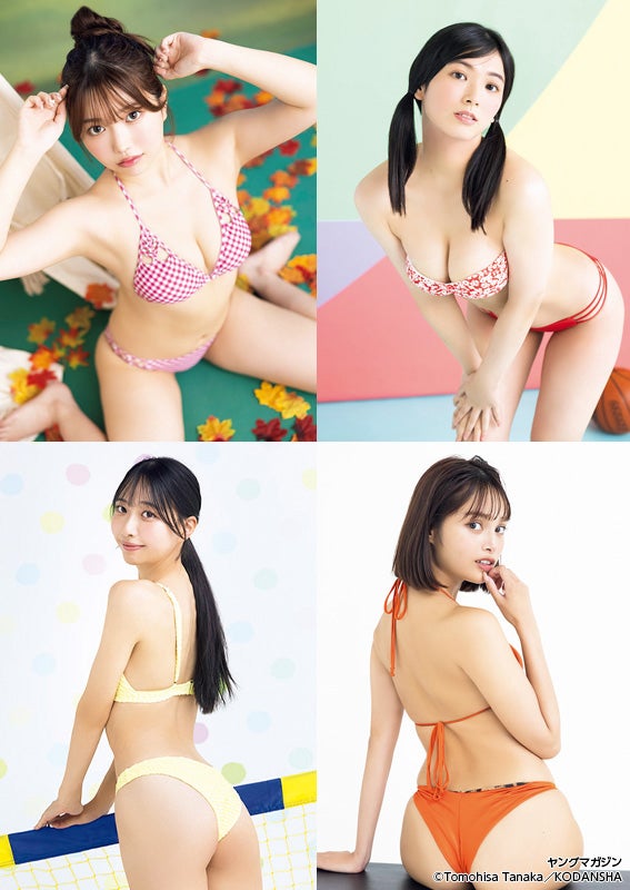 （左上から時計回りに）北村かこ、藤真未梨、Jona、一ノ瀬のこ／撮影：田中智久