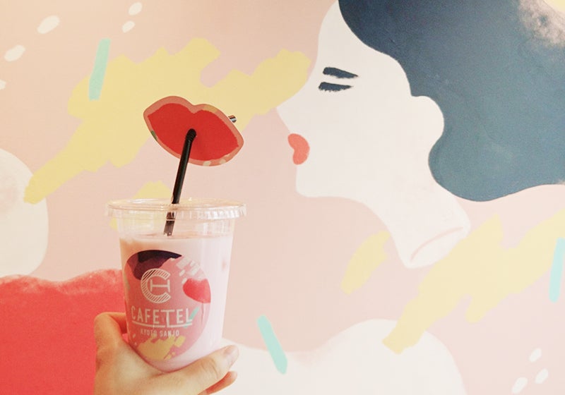 春限定ドリンク「いちごミルク」／画像提供：京阪ステイズ