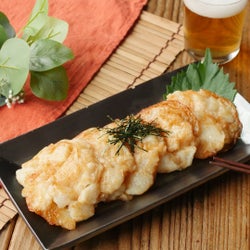 メイン材料3つ。シャキほくっ明太長芋チヂミ