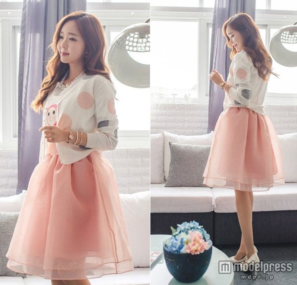 フレアオーガンジースカート「OGAGE JAPAN」5,980円（税込）