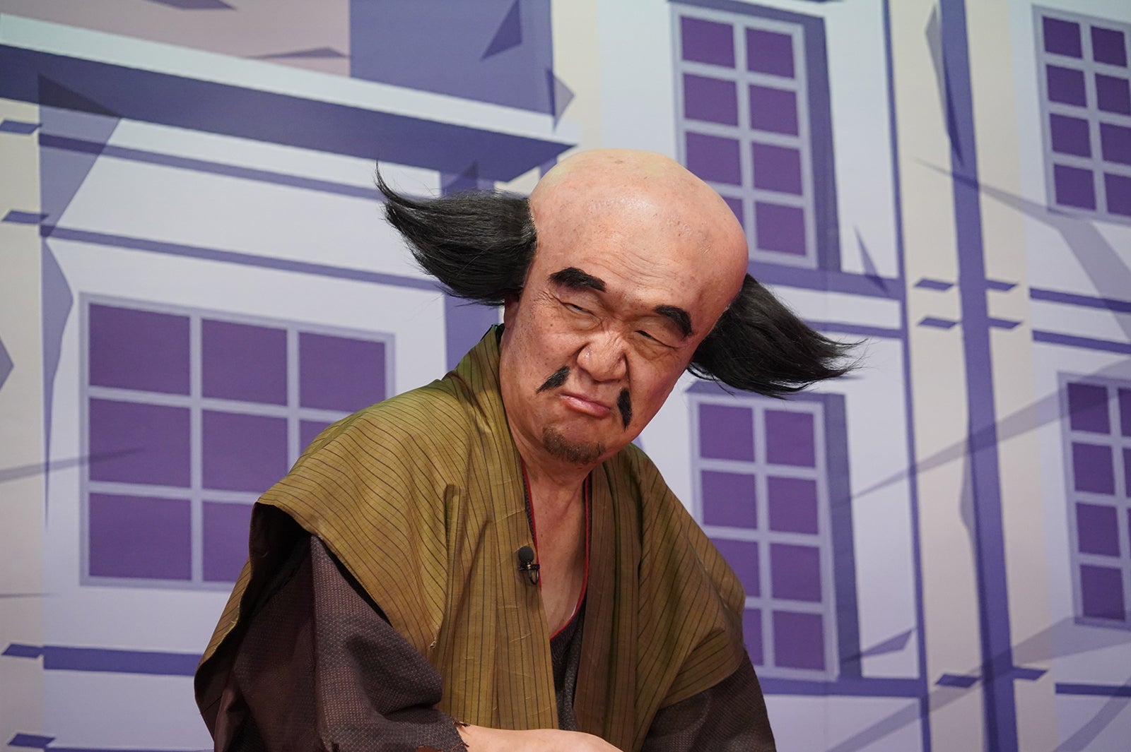 “小豆洗い”に扮したコスプレ有名人 （C）日本テレビ