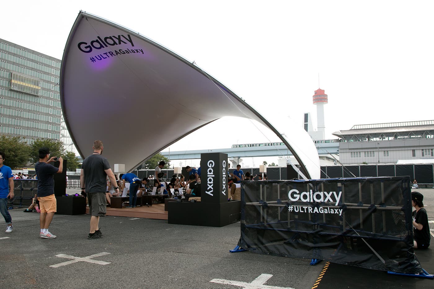 “Relaxゾーン”にあるGalaxyブース