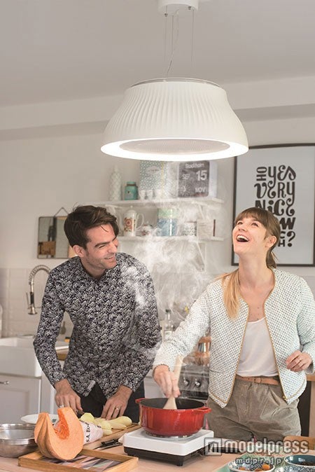 ダイニングで調理が楽しめる