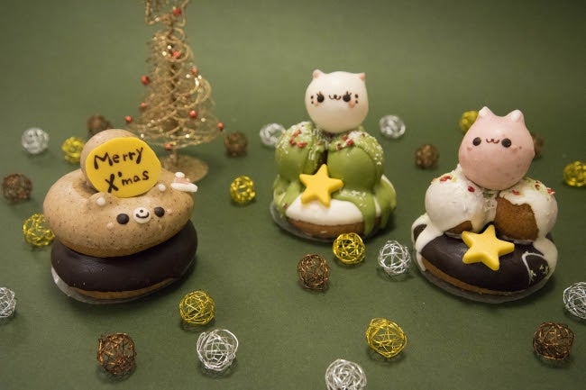 右：どうぶつドーナツツリー価格：390円（税込）、左：どうぶつドーナツ・ノエル価格：480円（税込）／画像提供：フロレスタ