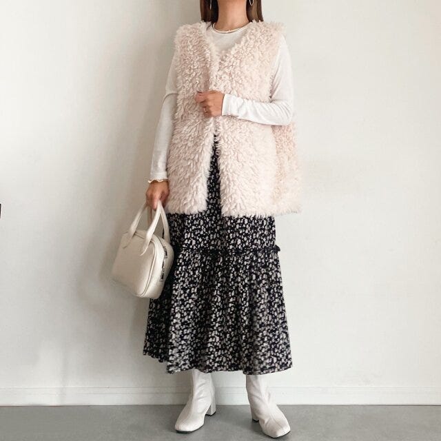 モノトーンコーデ スカート ファーベスト モノトーンコーデ スカート ファーベスト