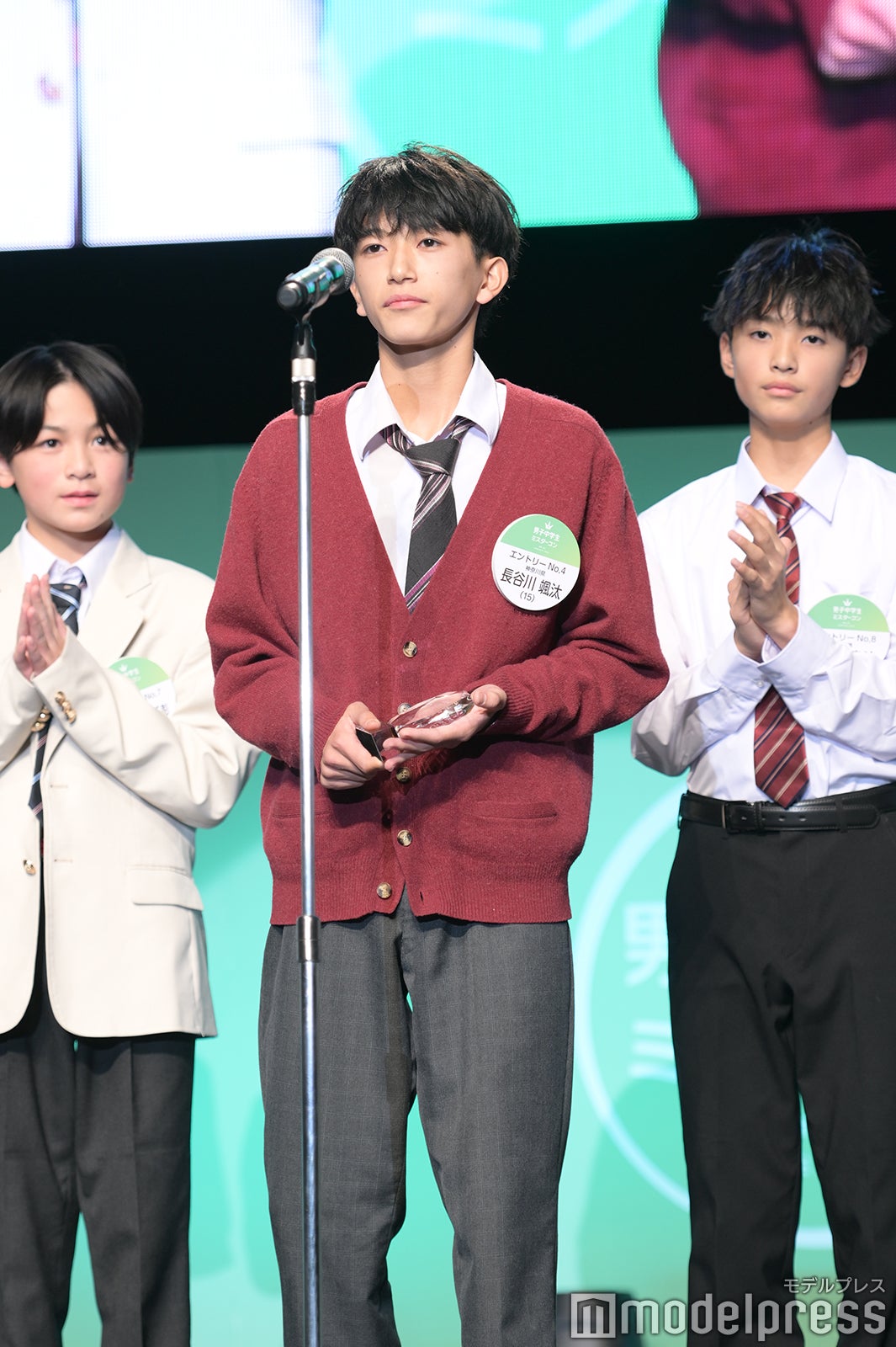 「男子中学生ミスターコン2023」審査結果発表の様子（C）モデルプレス