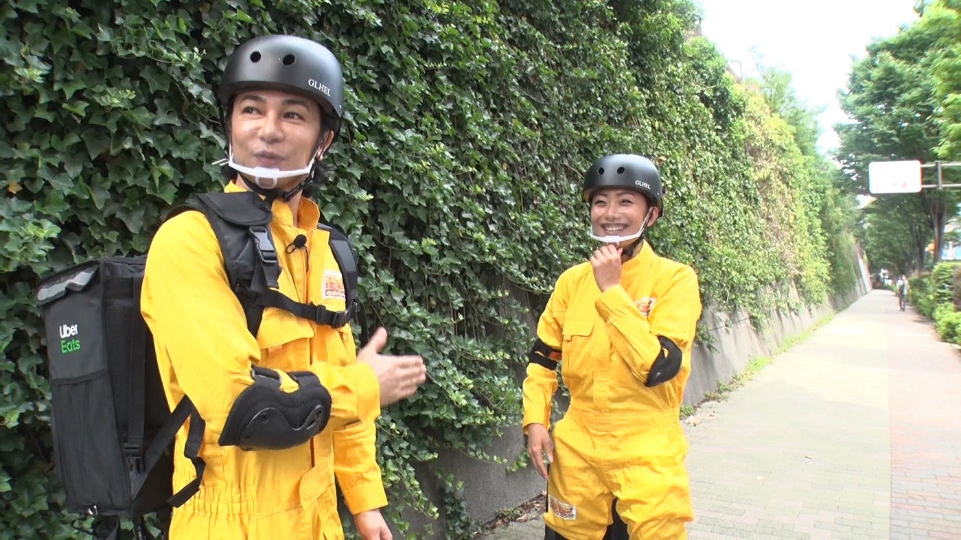 （左から）武田真治、安藤美姫 （C）フジテレビ