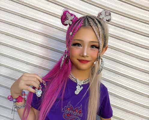小学生ギャルモデルゆなち、浴衣姿&盛り髪披露「お祭りでも目立ってる」「超可愛い」と絶賛の声