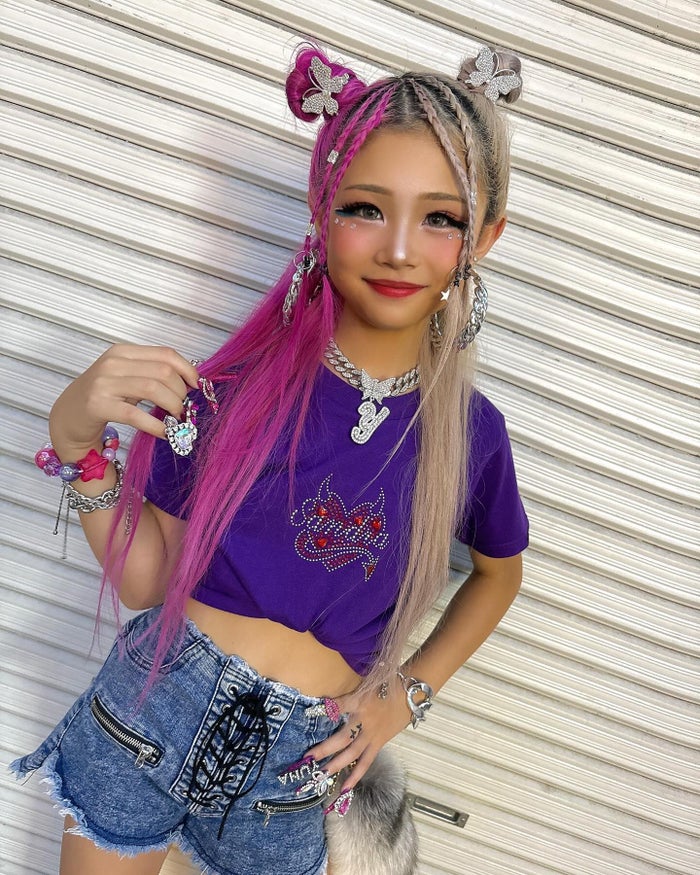 小学生ギャルモデルゆなち、浴衣姿＆盛り髪披露「お祭りでも目立ってる」「超可愛い」と絶賛の声