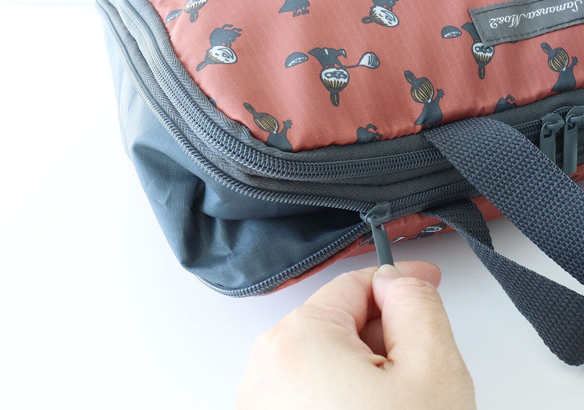 ファスナー リンネル4月号リトルミイ圧縮ケースファスナー