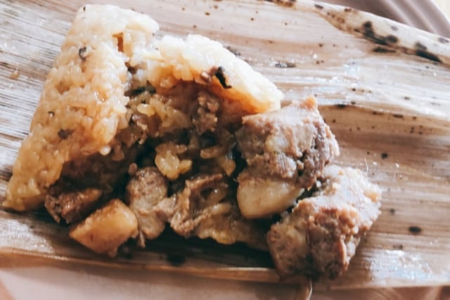 業務スーパーの豚ちまきの調理後の中身