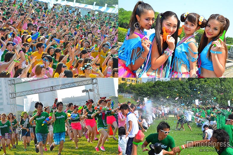 6000人がびしょ濡れで熱狂 灼熱の「ウォーターラン」盛況