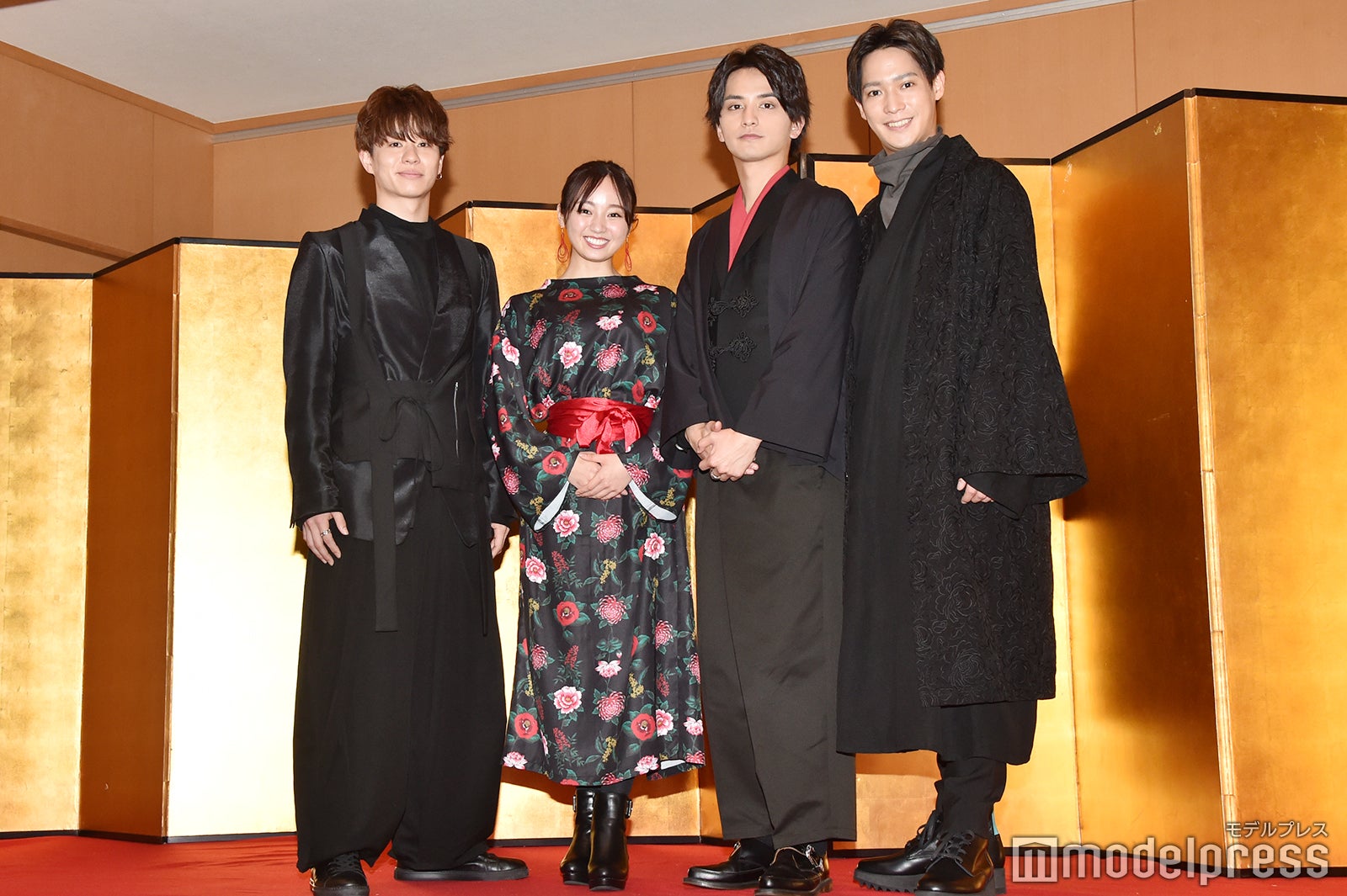 （左から）高橋龍輝、今泉佑唯、瀬戸利樹、味方良介 （C）モデルプレス