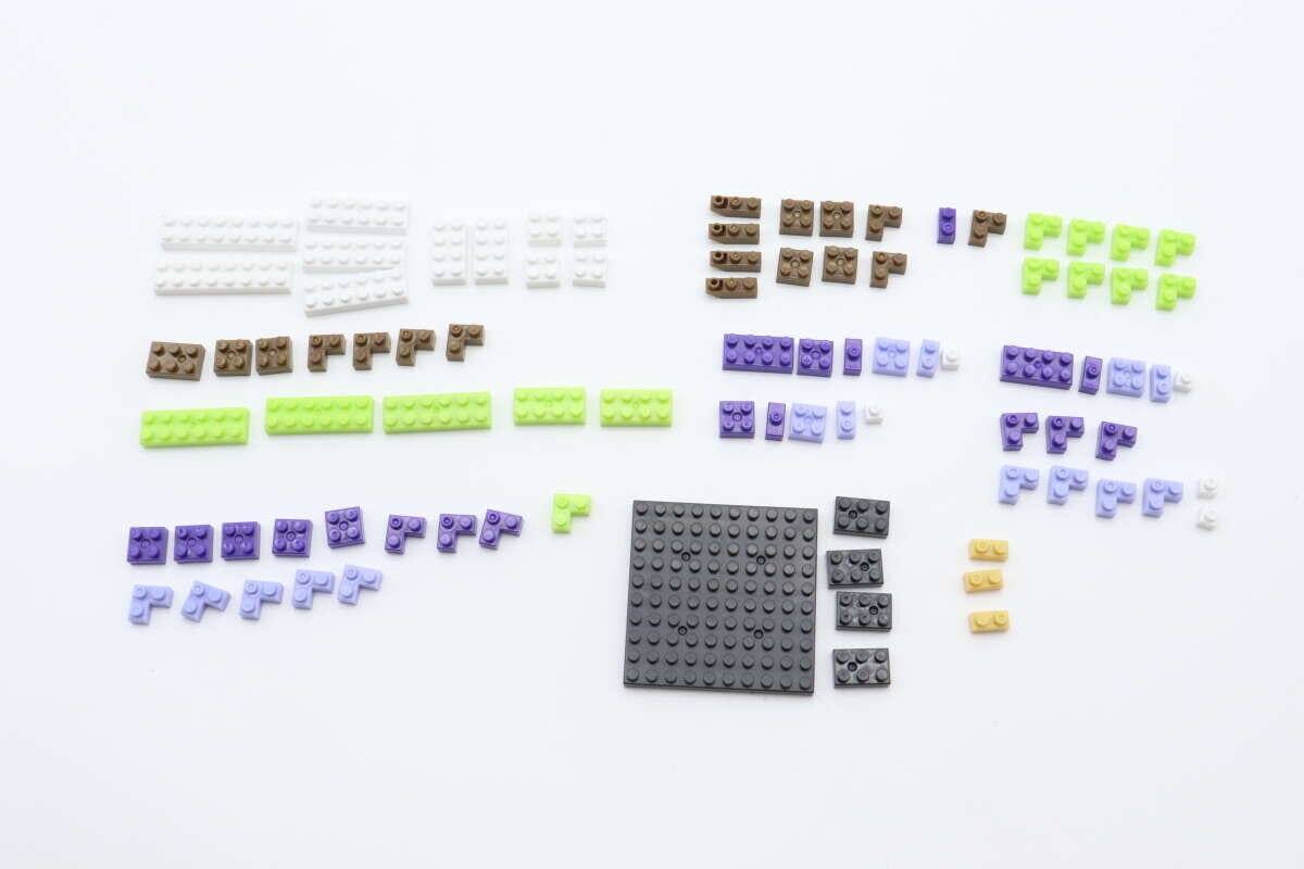 プチブロック（藤）　パーツ